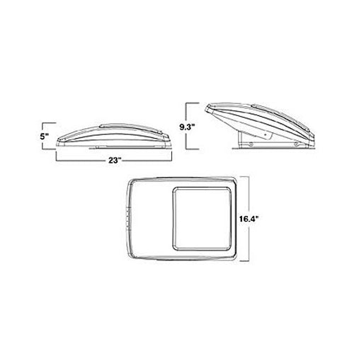 MaxxAir 00-07000K MaxxFan 10 Speed Deluxe Vent Fan with Remote - White