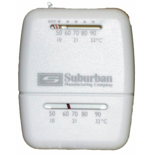 Suburban 161154 Furnace Wall Thermostat with Off Switch Heat