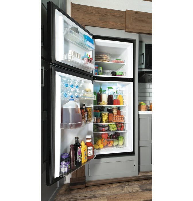 Ge Appliances 9.8 Cu. Ft. 12 Volt DC Power Top-Freezer Refrigerator-Black