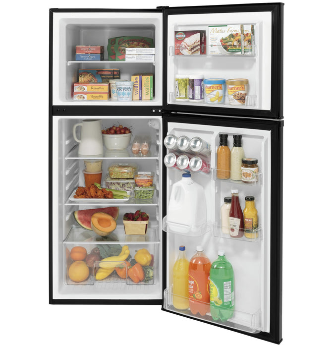 Ge Appliances 9.8 Cu. Ft. 12 Volt DC Power Top-Freezer Refrigerator-Black