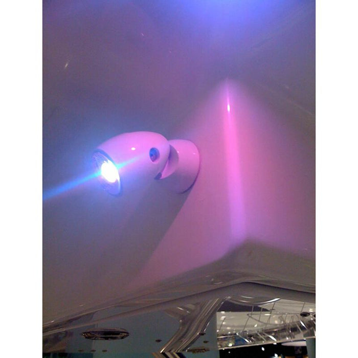 Lumitec GAI2 LED Positionable Light with Heavy-Duty Base, Brushed Housing, Spectrum RGBW