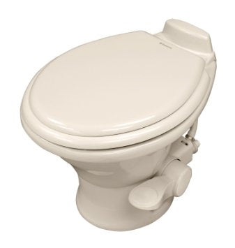 Dometic 321 Series Low Profile Gravity RV Toilet With Elongated Ceramic Bowl White 69993