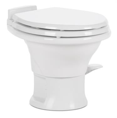 Dometic 302311771 Revolution311 Low Profile Foot Flush Toilet White