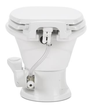 Dometic 302311771 Revolution311 Low Profile Foot Flush Toilet White