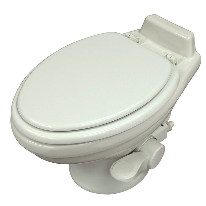 Dometic 302321681 Low Prof ReVolution 321 White Elongated Deep Ceramic Foot Flush Toilet