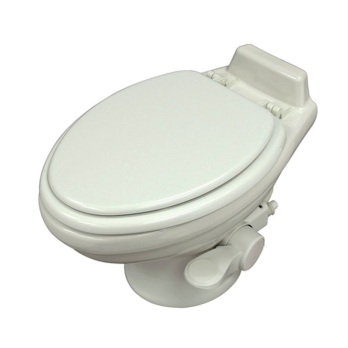Dometic 302321781  Low Prof ReVolution 321 White Elongated Deep Ceramic Toilet w-Hand Spray