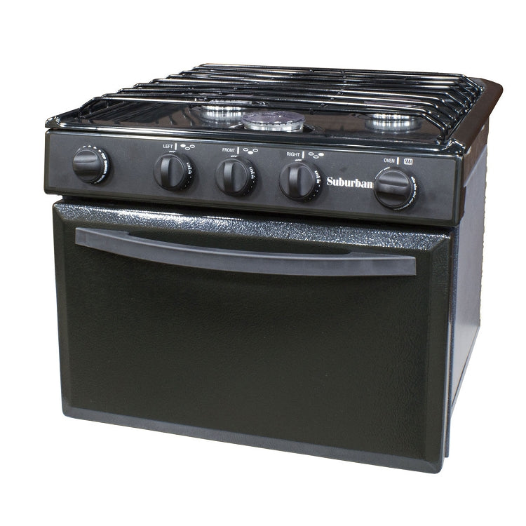 Suburban Gas Range 17 inch Black 3106A Hebron RV Parts