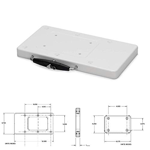 Minn Kota 1854017 RTA 17 Riptide Terrova, Riptide PowerDrive V2 Compatible Quick Release Bracket Motor Mount, White Composite