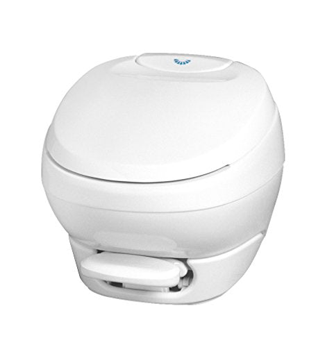 Aqua-Magic Bravura RV Toilet Pedal Flush / Low Profile / White - Thetford 31120