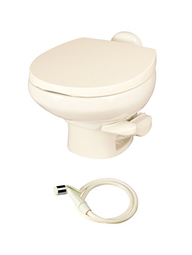 Aqua Magic Style II RV Toilet with Water Saver / Low Profile / Bone - Thetford 42065