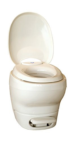 Aqua-Magic Bravura RV Toilet with Hand Sprayer / High Profile / Parchment - Thetford 31101