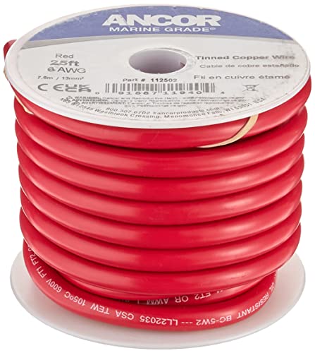 Ancor Red 6 AWG Battery Cable 100 112510
