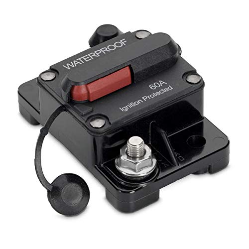 Minn Kota 1865106 MKR-19 Waterproof Circuit Breaker Marine Motor Accessory, 60 Amps
