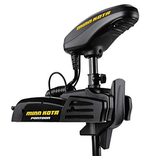Minn Kota 1358745 Pontoon Freshwater Electric-Steer Bow-Mount Trolling Motor with Digital Maximizer & PowerDrive Foot Control, 55 lbs Thrust, 48" Shaft