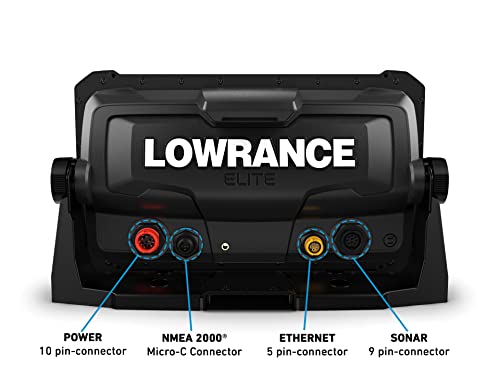 live sonar fish finders Lowrance Elite FS 9 Fish Finder with ActiveTarget Live Sonar, Preloade — Hebron RV Parts