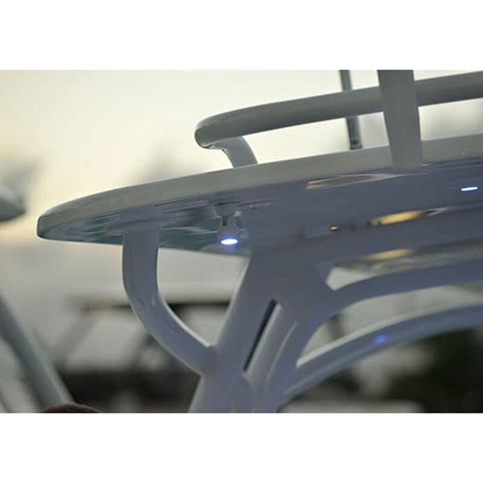 Lumitec GAI2 LED Positionable Light with Heavy-Duty Base, Brushed Housing, Spectrum RGBW