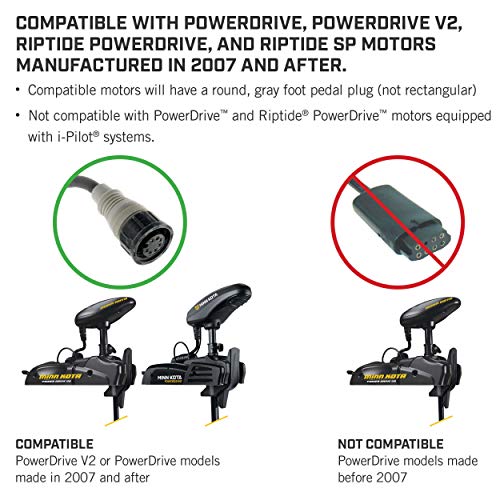 Minn Kota 1866070 PowerDrive and Riptide PowerDrive Corded Replacement Trolling Motor Foot Pedal