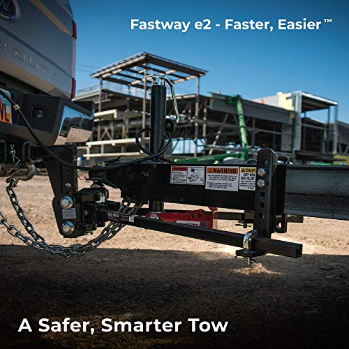 Fastway e2 2-Point Sway Control Trunnion Hitch, 92-00-0450, 4,500 Lbs Trailer Weight Rating, 450 Lbs Tongue Weight Rating, Weight Distribution Kit Includes Standard Hitch Shank, Ball NOT Included