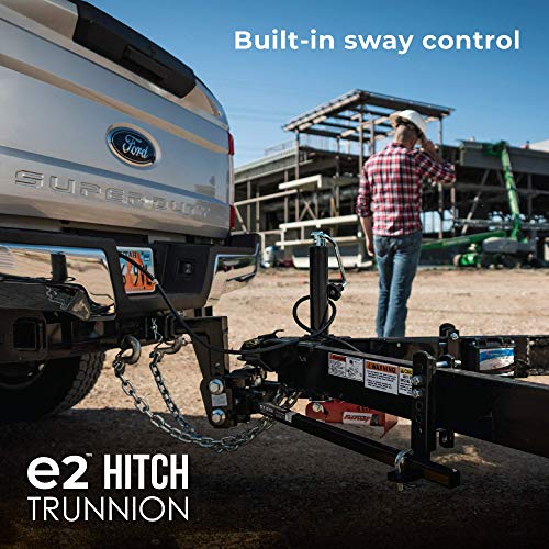 Fastway e2 2-Point Sway Control Trunnion Hitch, 92-00-0800, 8,000 Lbs Trailer Weight Rating, 800 Lbs Tongue Weight Rating, Weight Distribution Kit Includes Standard Hitch Shank, Ball NOT Included