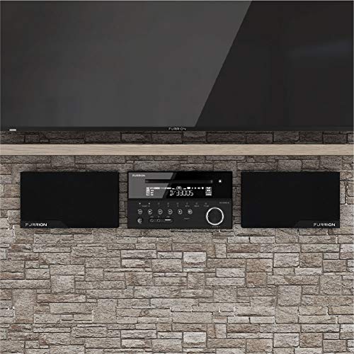 Furrion 120W 2-Zone Entertainment System with a Built-in DVD Player. Supports CD, DVD, MP3, WMA, MP4, AVI, AM & FM Radio with USB, Bluetooth 4.0, NFC & Mobile App connectivity - DV3300S-BL