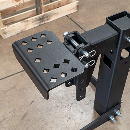 BulletProof Hitches Step Attachment (Steel, Black Textured Powder Coat, Rated to 1,000lbs) for Retreiving Items from Bed, Rack, Toolbox