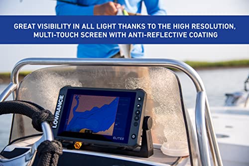 Lowrance Elite FS 7 Fish Finder (No Transducer) with Preloaded C-MAP Contour+ Charts