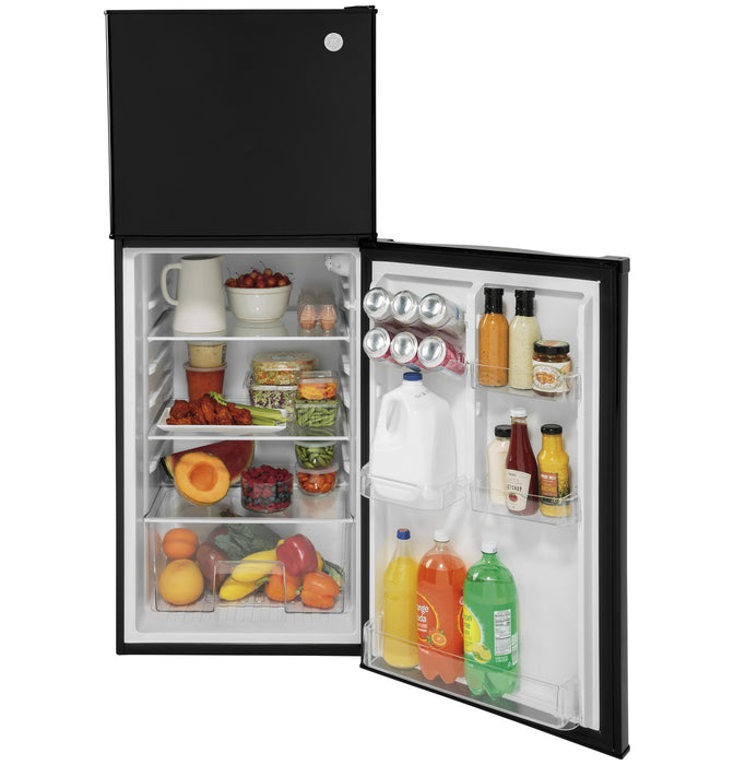 Ge Appliances 9.8 Cu. Ft. 12 Volt DC Power Top-Freezer Refrigerator-Black