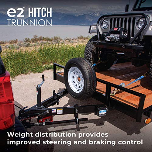 Fastway e2 2-Point Sway Control Trunnion Hitch, 92-00-0800, 8,000 Lbs Trailer Weight Rating, 800 Lbs Tongue Weight Rating, Weight Distribution Kit Includes Standard Hitch Shank, Ball NOT Included