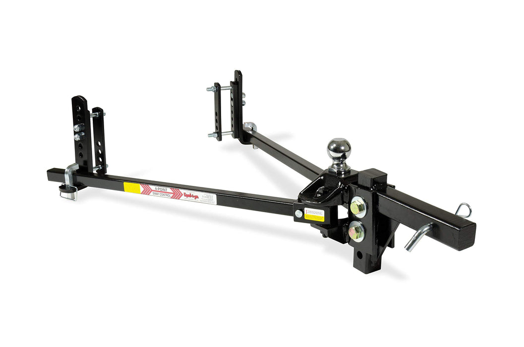 Equal-i-zer 4-point Sway Control Hitch, 90-00-0600, 6,000 Lbs Trailer Weight Rating, 600 Lbs Tongue Weight Rating, Weight Distribution Kit Includes Standard Hitch Shank, Ball NOT Included