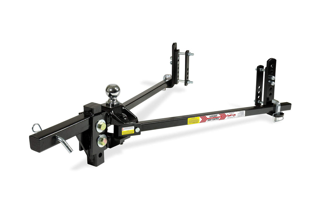 Equal-i-zer 4-point Sway Control Hitch, 90-00-0600, 6,000 Lbs Trailer Weight Rating, 600 Lbs Tongue Weight Rating, Weight Distribution Kit Includes Standard Hitch Shank, Ball NOT Included