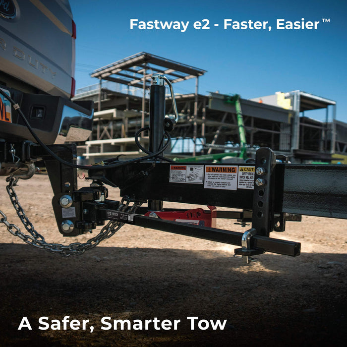 Fastway e2 2-Point Sway Control Trunnion Hitch, 92-00-1000, 10,000 Lbs Trailer Weight Rating, 1,000 Lbs Tongue Weight Rating, Weight Distribution Kit Includes Standard Hitch Shank, Ball NOT Included
