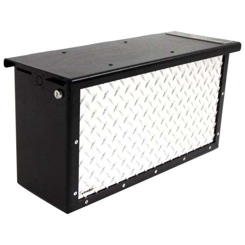 Torklift A7712R PowerArmor Locking Battery Box-6V and 12V Diamond Plate Aluminum