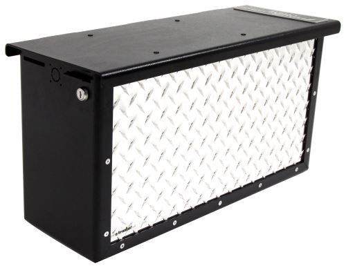 Torklift A7712RS PowerArmor Locking Battery Box 6V & 12V Diamond Plate Aluminum