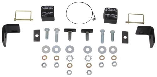 TorkLift C2220A Talon Custom Frame-Mounted Camper Tie-Downs - Aluminum - Front