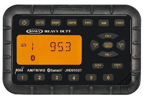 JENSEN JHD910BT AM-FM-WB Heavy Duty Weatherproof MINI Radio with Bluetooth
