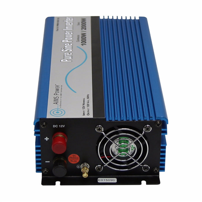 AIMS Power 1000 Watt Pure Sine Power Inverter European 12 VDC to 220-230 VAC