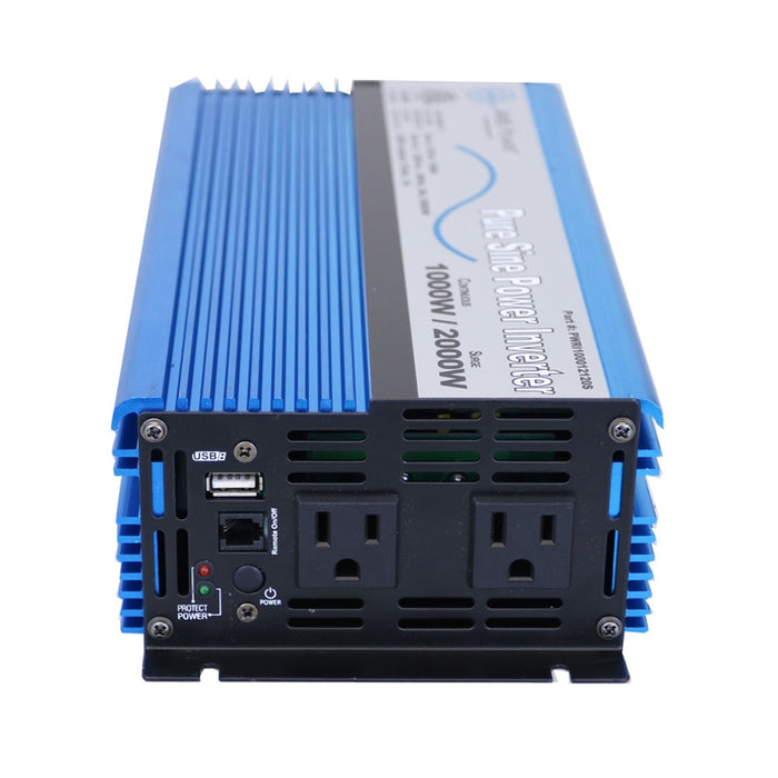 AIMS Power 1000 Watt Pure Sine Power Inverter 12 Volt ETL Listed to UL 458