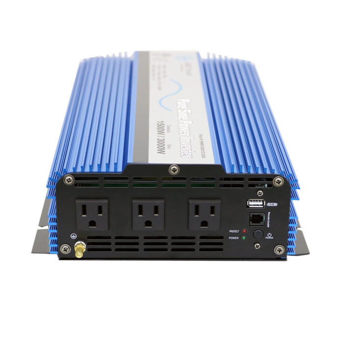 AIMS Power 1500 Watt Pure Sine Inverter 12Vdc ETL Listed to UL 458