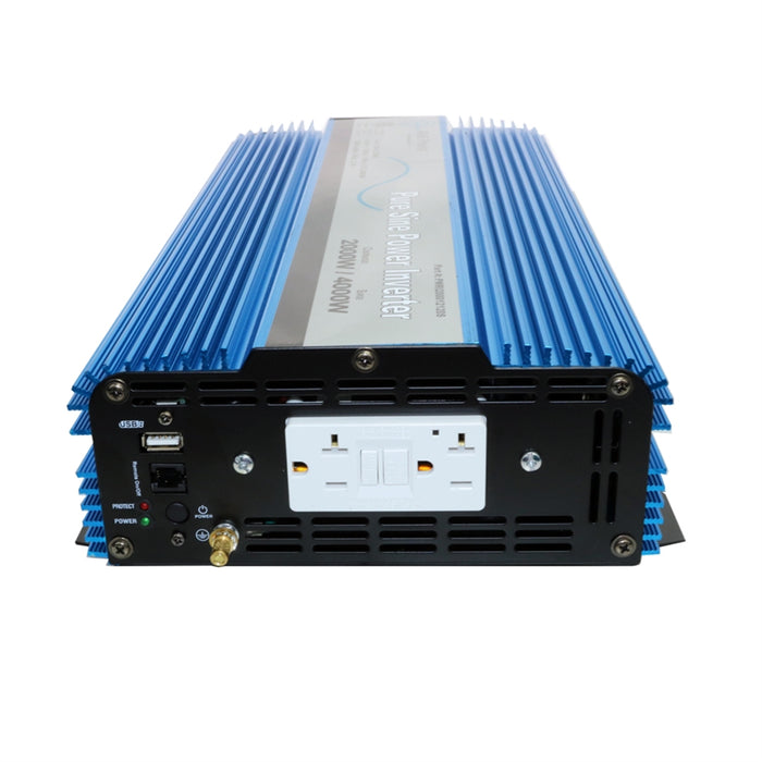 AIMS Power 2000 Watt Pure Sine Wave Inverter ETL Listed to UL 458