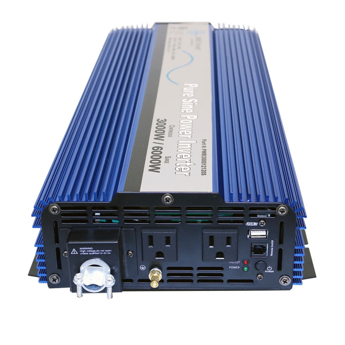 AIMS Power 3000 Watt Pure Sine Inverter ETL Certified conforms to UL 458