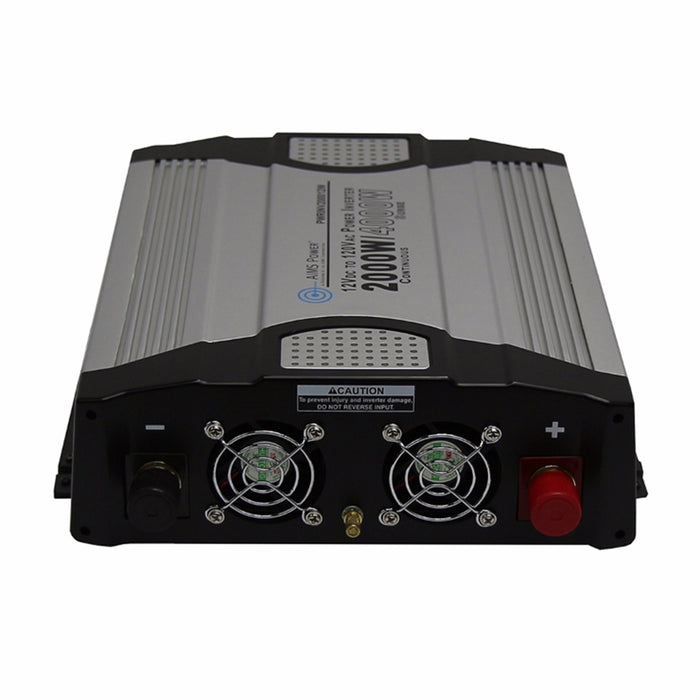 AIMS Power 2000 Watt Power Inverter 12 Volt with Features - Compact