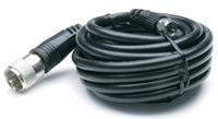 10' TV Coaxial Cable with PL-259 and "F" Connectors