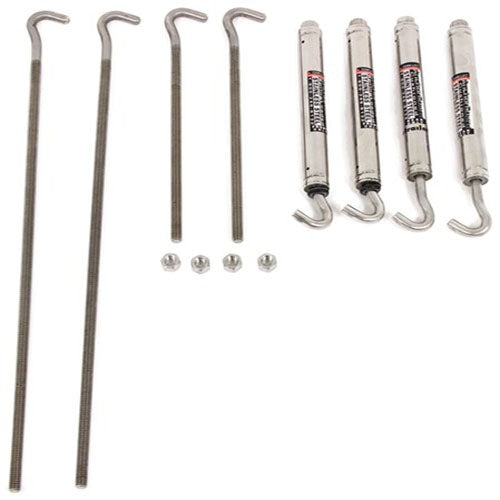 TorkLift AnchorGuard Turnbuckles for Truck Camper Tie-Downs - Stainless - Qty 4