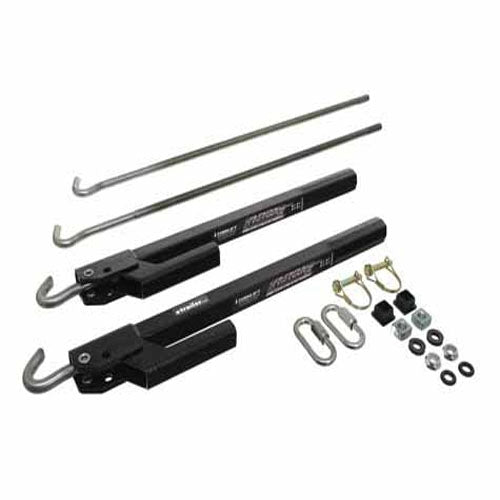 TorkLift FastGun Turnbuckles for Frame-Mounted Tie-Downs - Stainless-Black-Qty 2