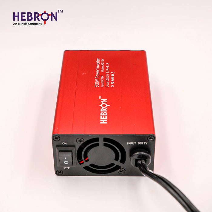 Hebron 300W Car Power Inverter - Portable 12V DC to 110V AC