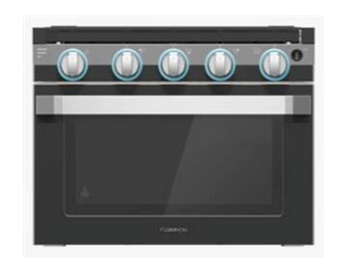 Furrion FS17WB4A-BL 17" tall 2 in 1 Oven Range Black - Lippert Components 07-0281